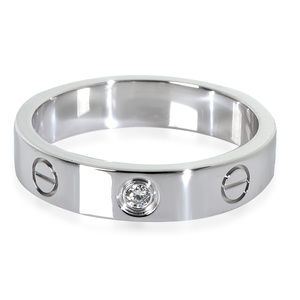 Cartier White Gold Diamond Small Model Love Ring